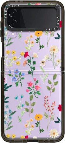 حافظة CASETiFY Impact لهاتف سامسونج جالاكسي Z Flip 3 - PP-0008 - أسود شفاف in Kuwait