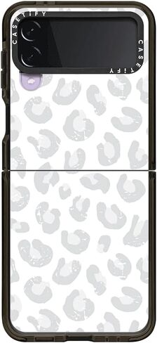 حافظة CASETiFY Impact لهاتف سامسونج جالاكسي Z Flip 3 - PP-0008 - أسود شفاف in Kuwait