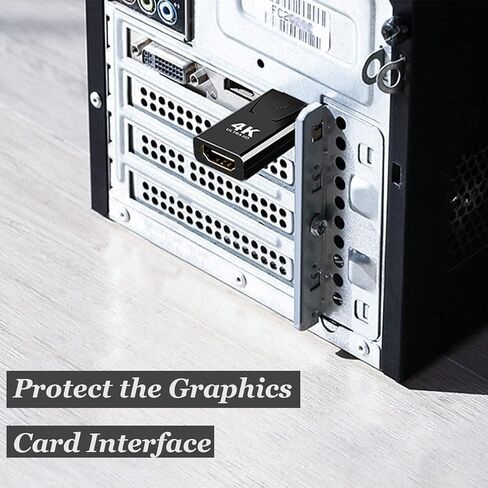 محول iJiGui DisplayPort إلى HDMI، محول 4K DP إلى HDMI مع نقل الصوت والحد الأقصى من الدقة، متوافق مع HP، HDTV، الشاشة، جهاز العرض، سطح المكتب وما إلى ذلك in Kuwait