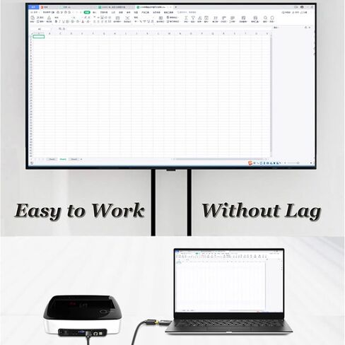 محول iJiGui DisplayPort إلى HDMI، محول 4K DP إلى HDMI مع نقل الصوت والحد الأقصى من الدقة، متوافق مع HP، HDTV، الشاشة، جهاز العرض، سطح المكتب وما إلى ذلك in Kuwait
