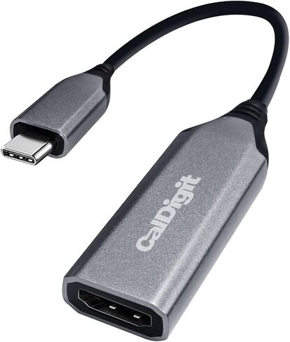 CalDigit DisplayPort 2.0 إلى HDMI 2.1 (DP إلى HDMI) محول نشط 8K 60 هرتز UHD (7680 × 4320)، تحديث عالي، ألوان 10 بت، HDR ودعم Eyefinity (DP 2.0 إلى HDMI 2.1 (8K)) in Kuwait