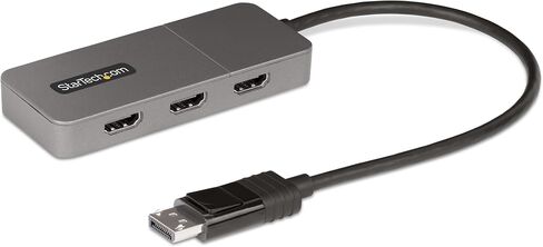StarTech.com DP to Dual HDMI MST HUB - Dual HDMI 4K 60Hz - DisplayPort Multi Monitor Adapter with 1ft / 30cm Cable - DP 1.4 Multi Stream Transport Hub, DSC | HBR3 - DP to HDMI Splitter (MST14DP122HD) in Kuwait