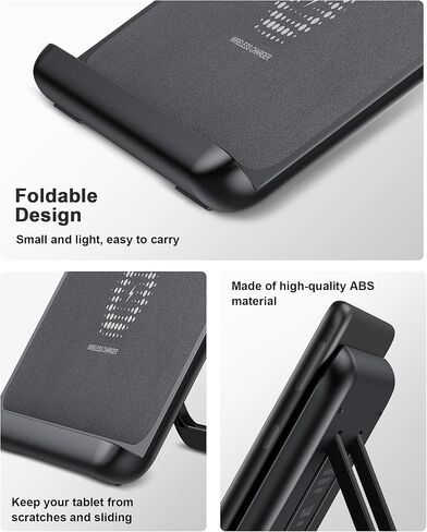 شاحن QIBOX اللاسلكي لجهاز FIRE HD 10 Plus، محطة شحن لاسلكية قابلة للطي، قاعدة شحن سريعة 𝐎𝐍𝐋𝐘 متوافق مع FIRE HD 10 Plus (الجيل الحادي عشر)، وليس للطرز الأخرى in Kuwait