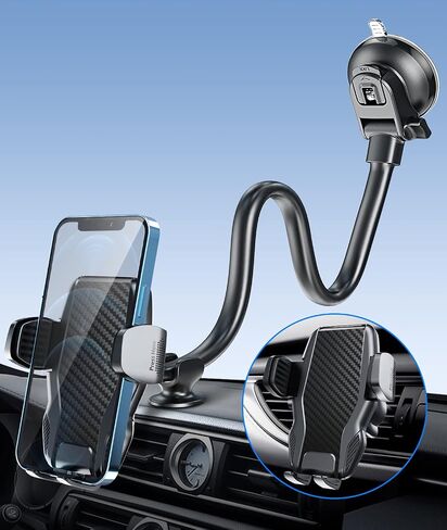 APPS2Car 13" Gooseneck Truck Phone Mount, Suction Cup for Windshield Vent in Kuwait