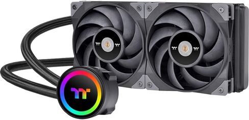 Thermaltake TOUGHLIQUID 240 ARGB Motherboard Sync All-in-One Liquid CPU Cooler, AMD (AM5/AM4) / Intel (LGA 1700/1200), 240mm High Efficiency Radiator CL-W319-PL12BL-A in Kuwait