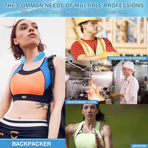 فانفين مبرد للرقبة، انبوب تبريد للرقبة، لفافات رقبة قابلة لاعادة الاستخدام يمكن ارتداؤها لحرارة الصيف والتبريد الداخلي وتبديد الحرارة in Kuwait