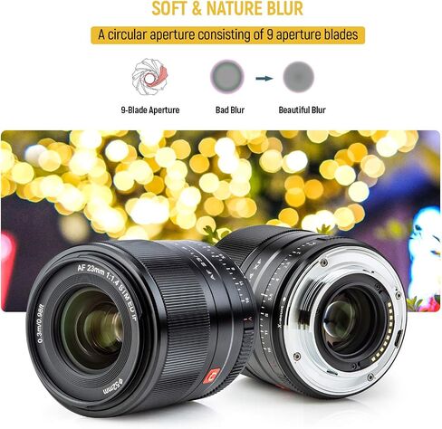 VILTROX AF 9mm F2.8 f/2.8 Air Lens for Fuji X Mount, 113.8° Ultra-Wide Angle Auto Focus Prime Portrait Lens with STM Motor Compatible with Fuji Camera X-H2 X-H2S X-T5 X-E5 X-T50 X-M5 X-S20 XT30II in Kuwait