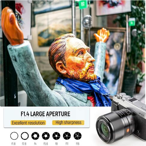 VILTROX AF 9mm F2.8 f/2.8 Air Lens for Fuji X Mount, 113.8° Ultra-Wide Angle Auto Focus Prime Portrait Lens with STM Motor Compatible with Fuji Camera X-H2 X-H2S X-T5 X-E5 X-T50 X-M5 X-S20 XT30II in Kuwait