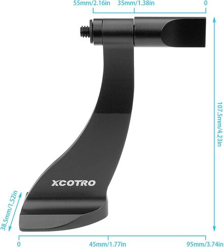 Binocular Tripod Adapter with 1/4" Mount for 7x35 7x50 8x21 8x25 8x30 8x32 8x40 8x42 8x56 10x25 10x42 10x50 12x42 12x50 15x60 15x70 16x50 20x50 20x80 Binoculars built-in Arca Swiss Quick Release Plate in Saudi Arabia