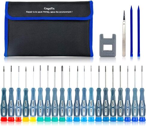 GogoFix Precision Screwdriver Tool Kit Compatible with Electronics, Computer, Laptop, Phone, Pad, Gaming Console, Camera Repair and Maintenance, 20 Pieces in Saudi Arabia