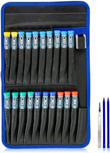 GogoFix Precision Screwdriver Tool Kit Compatible with Electronics, Computer, Laptop, Phone, Pad, Gaming Console, Camera Repair and Maintenance, 20 Pieces in Saudi Arabia