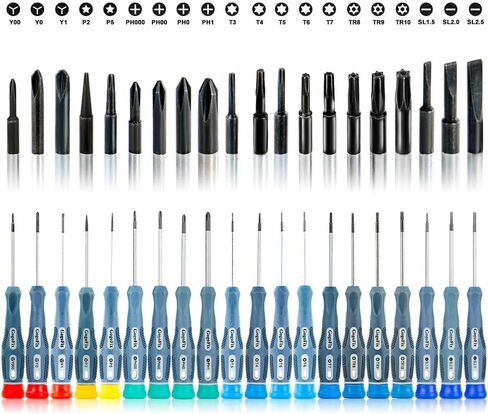 GogoFix Precision Screwdriver Tool Kit Compatible with Electronics, Computer, Laptop, Phone, Pad, Gaming Console, Camera Repair and Maintenance, 20 Pieces in Saudi Arabia