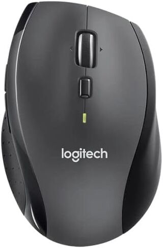 مجموعة لوحة مفاتيح/ماوس لاسلكية لسطح المكتب من لوجيتك MK710-RB، ماوس USB لاسلكي سريع التمرير، لوحة مفاتيح مع لوحة تحكم LCD، عمر بطارية طويل، أسود (متجدد) in Kuwait