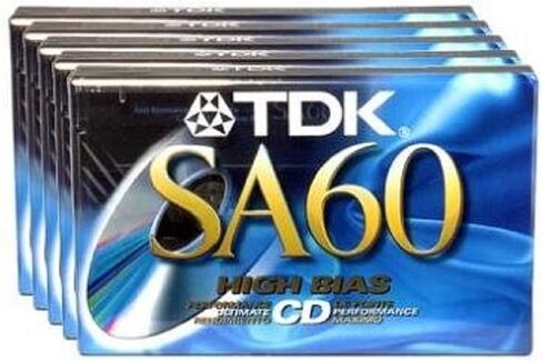 Sa-60 High Bias Audio Cassettes in Saudi Arabia