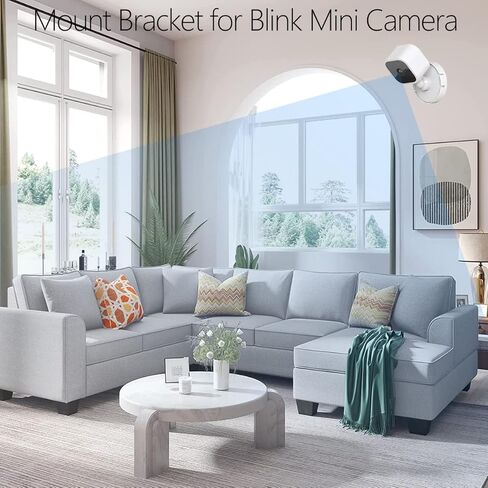 حامل كاميرا صغير يثبت على الحائط من بلينك مع حامل لاصق قوي، مناسب فقط لكاميرا بلينك ميني الداخلية، بدون ثقب، بدون براغي، سهل التركيب (بلينك ميني غير متضمن) in Kuwait