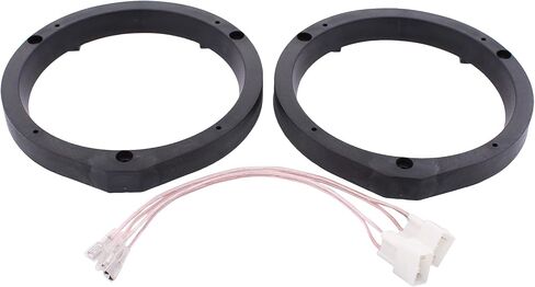 XtremeAmazing Car Front Rear Stereo Door Speaker Adapter Mounting Plates 6.5/6.75 Inch Spacer Rings Bracket with Harness Set of 2 in Saudi Arabia