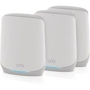 Netgear Orbi RBK763-100NAR AX5400 Tri-band WiFi 6 Mesh System, 5.4Gbps, Router and 2 Satellites (Renewed) in Kuwait
