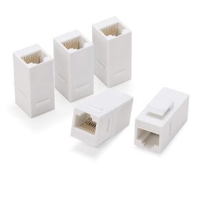 وصلة ربط RJ45 من Rapink جاك حجر الزاوية من أنثى إلى أنثى RJ45 Keystone 25 حزمة لموسع كابل إيثرنت Cat6/Cat5e/Cat5 مع طلاء ذهبي أسود in Kuwait