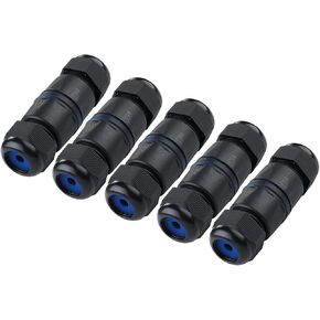 Tedgetal مقاوم للماء RJ45 موصل 5 حزمة IP68 Cat6/Cat5E/Cat5 مقرنة محمية للخارجية إيثرنت LAN كابل موسع أنثى إلى أنثى in Kuwait
