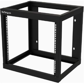 StarTech.com 2-Post 9U Heavy-Duty Wall-Mount Network Rack, 19" Open Frame Server Rack, 18" Deep, Wall Mount Data Rack for IT / AV / Patch Panel / Computer Equipment (RK919WALLO) in Kuwait