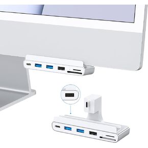 Gewokliy USB c hub for iMac 24 inch, 4K@60hz, 8 in 1 USB 3.0 5Gbps, SD/TF Card Reader, 8-in1 USB c hub for 2021 iMac 24 inch (M1)/2023 iMac 24-inch (M3)