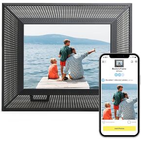 إطار صورة رقمي بتقنية WiFi من Aura Smith | أفضل إطار رقمي للهدايا | أرسل الصور من هاتفك | عرض 2K | إعداد سريع وسهل في تطبيق Aura | تخزين مجاني غير محدود | (الورد البلاتيني) in Kuwait