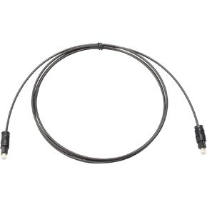 JIUWU 15M Black Digital Fiber Optical Audio SPDIF TosLink Cable