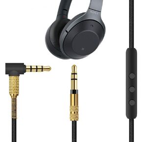 كابل صوت ميكروفون Esimen متوافق مع Sony WH-1000xm5 WH-1000xm4 WH-1000xm3 WH-ch510 WH-ch710n WH-ch700n WH-1000xm WH-xb910n سماعات رأس لاسلكية Aux سلك كابل صوت in Kuwait