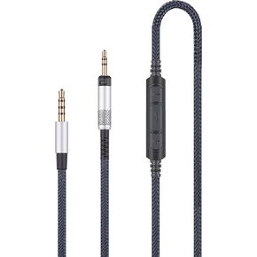 ABLET Audio Replacement Cable with in-Line Mic Remote Volume Control Only Compatible with Audio Technica ATH-M50x, ATH-M40x, ATH-M70x Headphones and Samsung Galaxy Huawei Android in Saudi Arabia