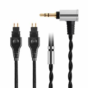 FAAEAL Replacement Audio Cable for Sennheiser HD560 Headsts,3.5mm/2.5mm/4.4mm Braided 5N LC-OFC Upgrade Cable for Sennheiser HD580,HD600,HD660S,HD650 Headphones Black 1.5meters/4.9feet (4.4mm Jack)