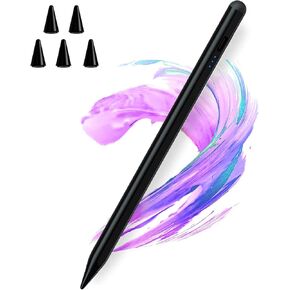 Stylus Pen with Palm Rejection,Tilt Sensitive Pencil Compatible with Apple iPad 10th/9th/8th/7th/6th, Pro 11/12.9in, Air 5th/4th/3rd, Mini 6/5 Gen -for Painting Sketching