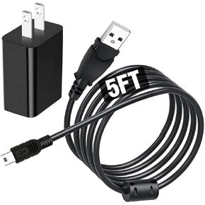 5FT Mini-USB شاحن حائط محول كابل شحن لـ Garmin Nuvi 40 42 44 50 52 54 54LM 55 56 57 58 58LMT 65LM 66LM 67LM 68LM 68LMT 255W 265W 2577LT 2597LMT Dezl 570LMT حركة المرور Sat Nav GPS in Kuwait