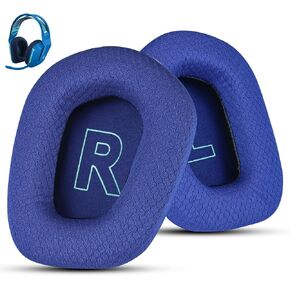 Fabric Replacement Ear Pads for Logitech G733 Gaming Headset, Also Fit Logitech G335 Wireless Headphone, EarPads Accessories with Soft Mesh Fabric & Isolation Foam (Black)