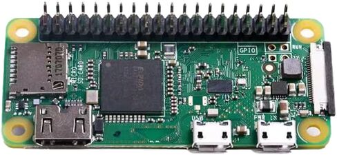 Raspberry Pi Zero WH، واي فاي/بلوتوث 4.1، بلوتوث منخفض الطاقة، رأس 40 دبوس متوافق مع القبعة، موصل كاميرا CSI، USRT، SPI، I2C، مع رؤوس in Saudi Arabia