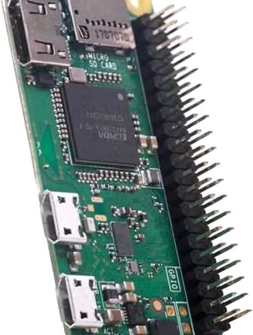 Raspberry Pi Zero WH، واي فاي/بلوتوث 4.1، بلوتوث منخفض الطاقة، رأس 40 دبوس متوافق مع القبعة، موصل كاميرا CSI، USRT، SPI، I2C، مع رؤوس in Saudi Arabia