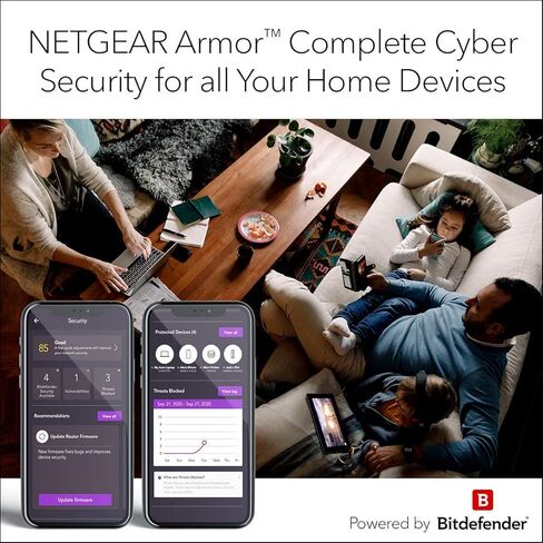 NETGEAR Nighthawk 5-Stream AX5 WiFi 6 Router (RAX43) � AX4200 Wireless Speed (Up to 4.2 Gbps) | 2,000 sq. ft. Coverage (Renewed) in Saudi Arabia