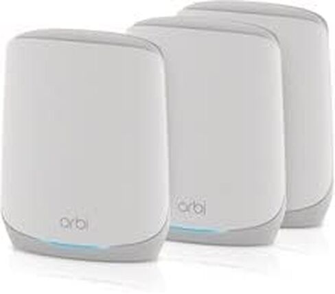 Netgear Orbi RBK763-100NAR AX5400 Tri-band WiFi 6 Mesh System, 5.4Gbps, Router and 2 Satellites (Renewed) in Saudi Arabia