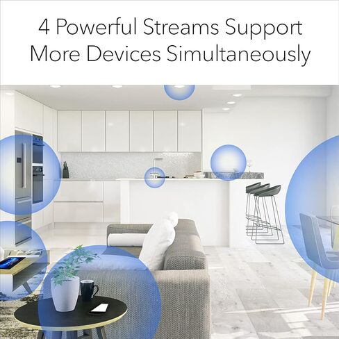 NETGEAR Nighthawk Dual-Band Whole Home Mesh WiFi 6 Add-on Satellite (MS70) – Works with Your Nighthawk MK72 Or MK73 System, Adds up to 1,500 sq. ft. Coverage, AX3000 (Up to 3Gbps) in Saudi Arabia