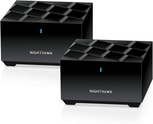 NETGEAR Nighthawk Dual-Band Whole Home Mesh WiFi 6 Add-on Satellite (MS70) – Works with Your Nighthawk MK72 Or MK73 System, Adds up to 1,500 sq. ft. Coverage, AX3000 (Up to 3Gbps) in Saudi Arabia
