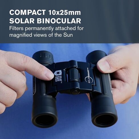 Celestron – EclipSmart Safe Solar Eclipse Binoculars – Large & Powerful 12x50MM Solar Binoculars – Exclusive Solar Binocular – Crystal Clear Views of the Sun, Solar Eclipses, Transits & Sunspots in Saudi Arabia