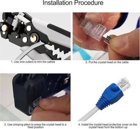 أحذية Copapa YIOVVOM من البلاستيك الناعم إيثرنت RJ45 كابل موصل الأحذية غطاء تخفيف الضغط أحذية CAT5 CAT5E CAT6 CAT6E 100 قطعة (أزرق) in Kuwait