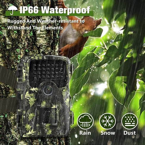 كاميرا Coolifepro Trail، كاميرات ألعاب بدقة 1520 بكسل بدقة 32 ميجابكسل مع رؤية ليلية تعمل بحركة الحركة المقاومة للماء IP66، تأتي كاميرا Trail مع 8 بطاريات AA وبطاقة 32 جيجابايت، وكاميرا غزال مع سرعة تشغيل 0.1 ثانية ومسافة 65 قدمًا in Kuwait