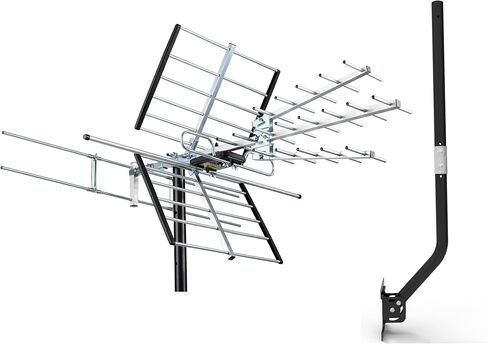 PIBIDI Outdoor TV Antenna, Long Range Digital OTA Antenna for 4K 1080P VHF UHF, 200 Mile Range (UHD-8903) in Kuwait