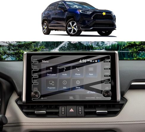 SKTU for 2026 Toyota RAV4 Screen Protector 12.9 Inch for 2026+ Toyota RAV4 (XSE/Limited) 12.9-Inch Infotainment Touchscreen [Ultra HD, Anti Glare&Scratch, 9H Hardness] 2026 RAV4 Accessories Tempered Glass Screen Cover in Kuwait