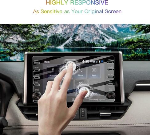 SKTU for 2026 Toyota RAV4 Screen Protector 12.9 Inch for 2026+ Toyota RAV4 (XSE/Limited) 12.9-Inch Infotainment Touchscreen [Ultra HD, Anti Glare&Scratch, 9H Hardness] 2026 RAV4 Accessories Tempered Glass Screen Cover in Kuwait
