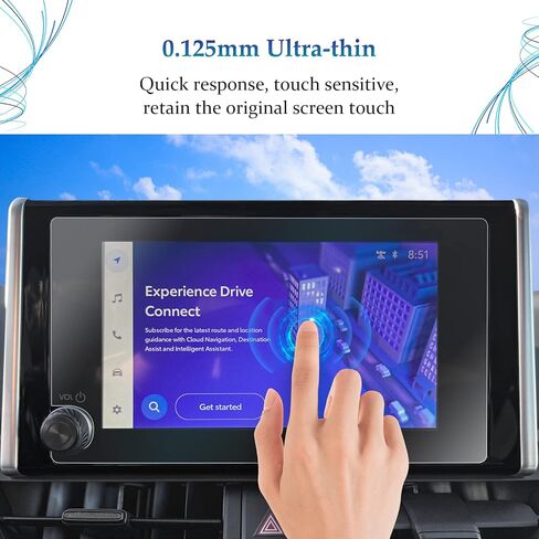 SKTU for 2026 Toyota RAV4 Screen Protector 12.9 Inch for 2026+ Toyota RAV4 (XSE/Limited) 12.9-Inch Infotainment Touchscreen [Ultra HD, Anti Glare&Scratch, 9H Hardness] 2026 RAV4 Accessories Tempered Glass Screen Cover in Kuwait