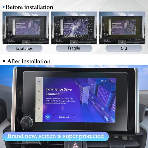 SKTU for 2026 Toyota RAV4 Screen Protector 12.9 Inch for 2026+ Toyota RAV4 (XSE/Limited) 12.9-Inch Infotainment Touchscreen [Ultra HD, Anti Glare&Scratch, 9H Hardness] 2026 RAV4 Accessories Tempered Glass Screen Cover in Kuwait