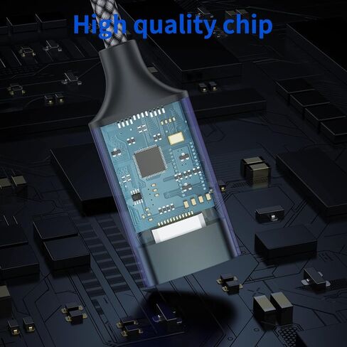 USB A to Lighting Audio Adapter Cable, Nylon Braided USB Male to Lightning Female Dongle Converter Support Volume Control Mic Compatible with MacBook Computer PC Headphone,Earphones, Earbuds, and More in Kuwait