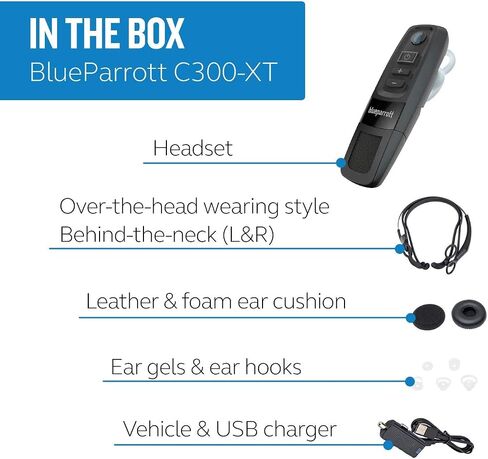 BlueParrott C300-XT Noise Canceling Bluetooth Headset (204200) (Renewed) in Saudi Arabia