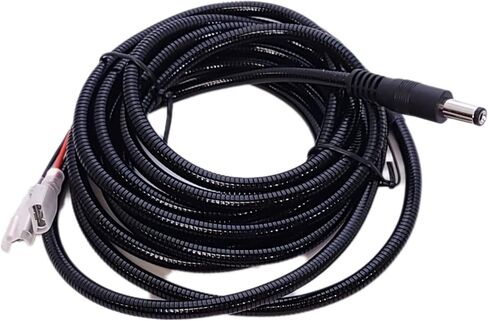 Herd 360 Trail Camera Battery Power Cable Chew Proof fits Browning, Moultrie, Spy Point, Black Gate, Stealthcam, Etc 5.5x2.1mm DC Plug to .25'' Female Spade Connector in Saudi Arabia